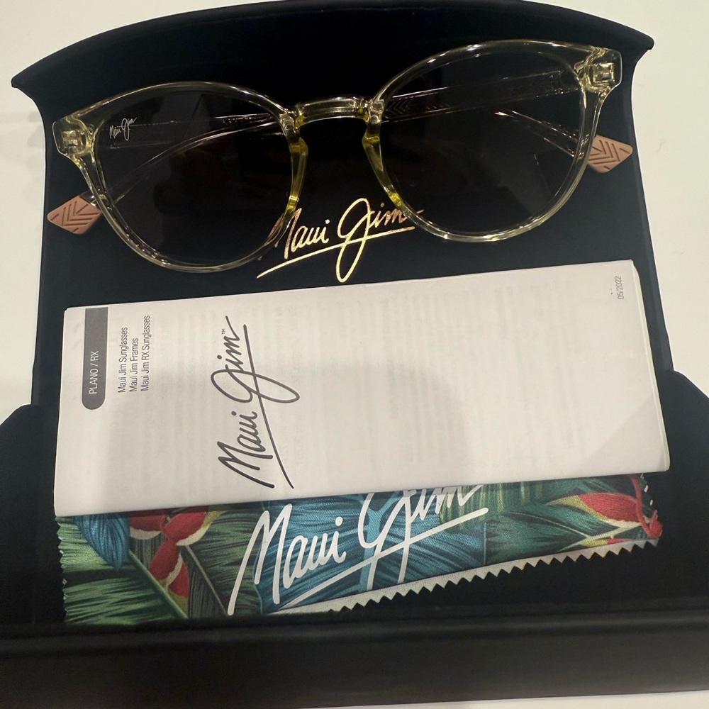 Maui Jim Transparent Frame Sunglasses